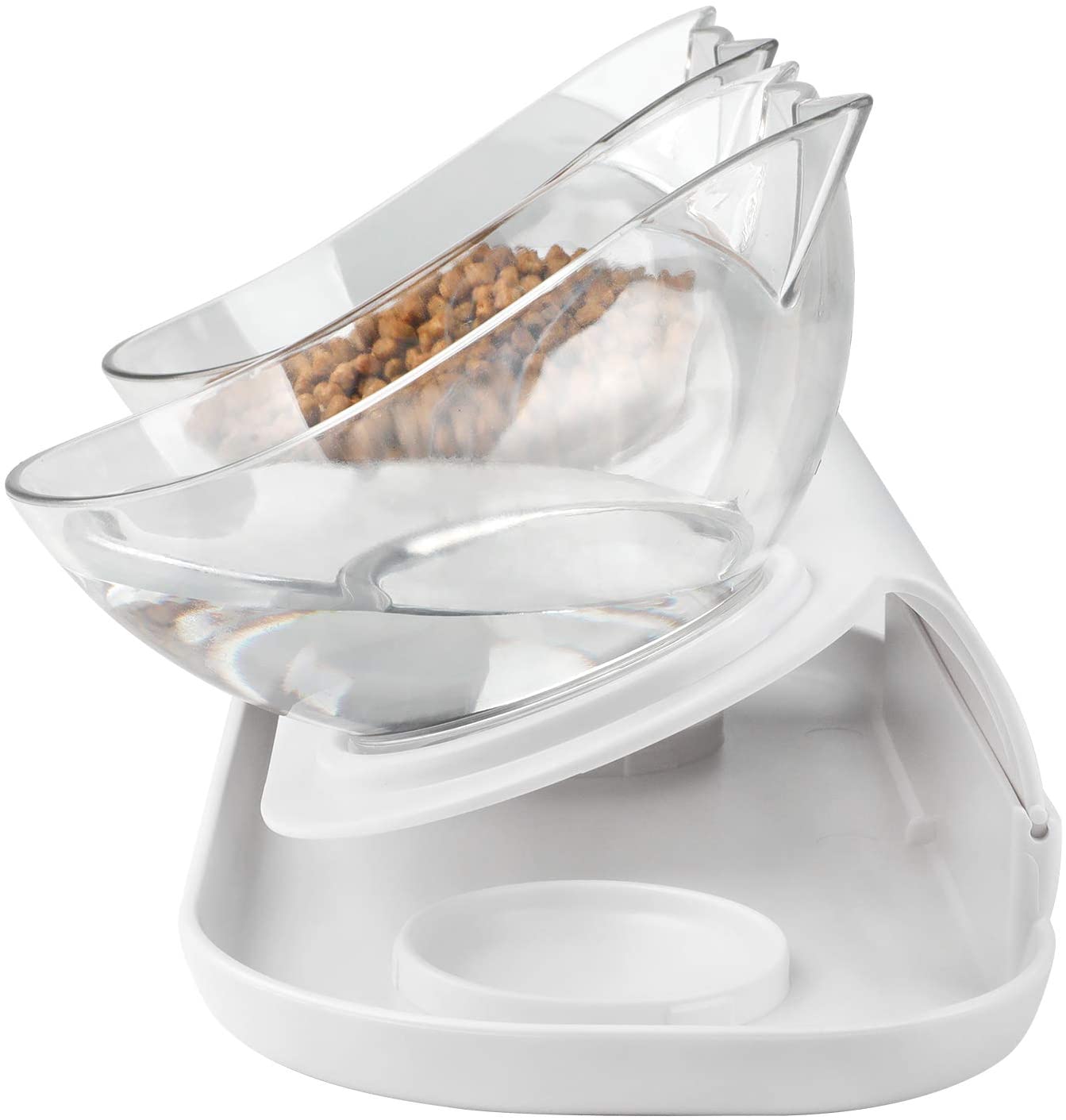 Cat bowls with stand cat food bowl with 15 ° incline angle personalised