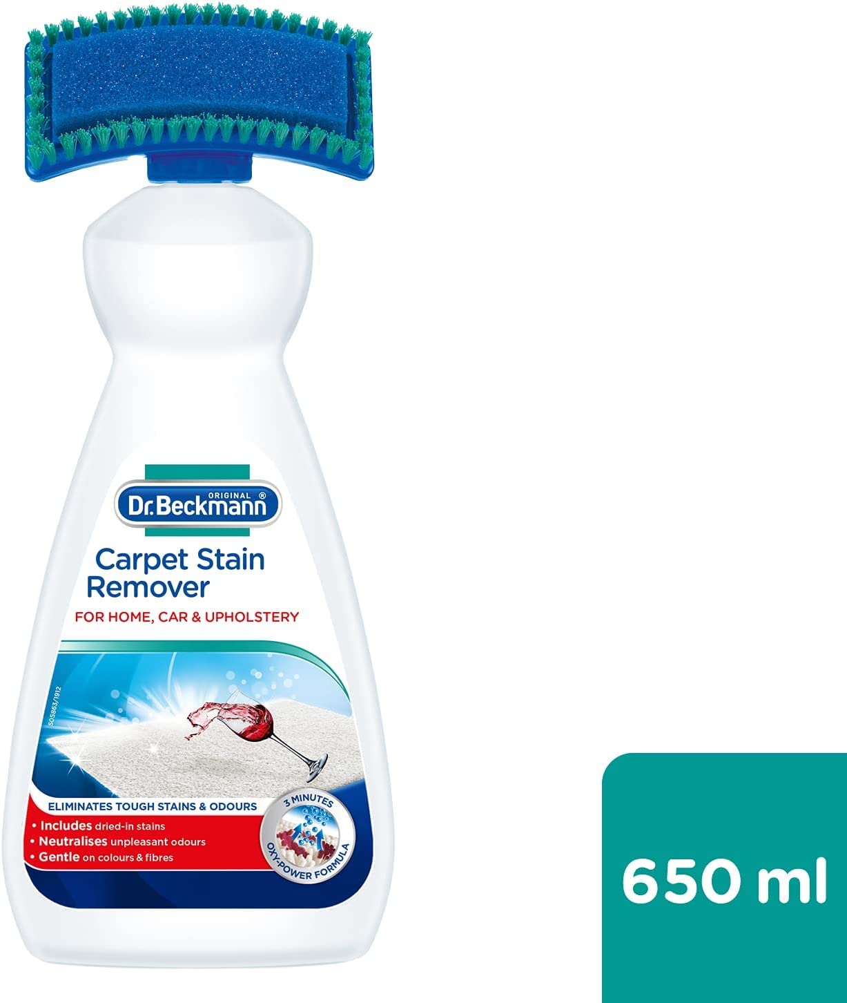 Dr Beckmann Carpet Stain Remover with Cleaning applicator/brush650ml