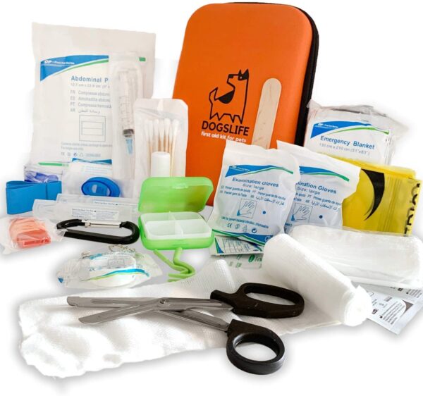 Dog First Aid Kit Includes Over 40 Health Supplies for Dogs Multi