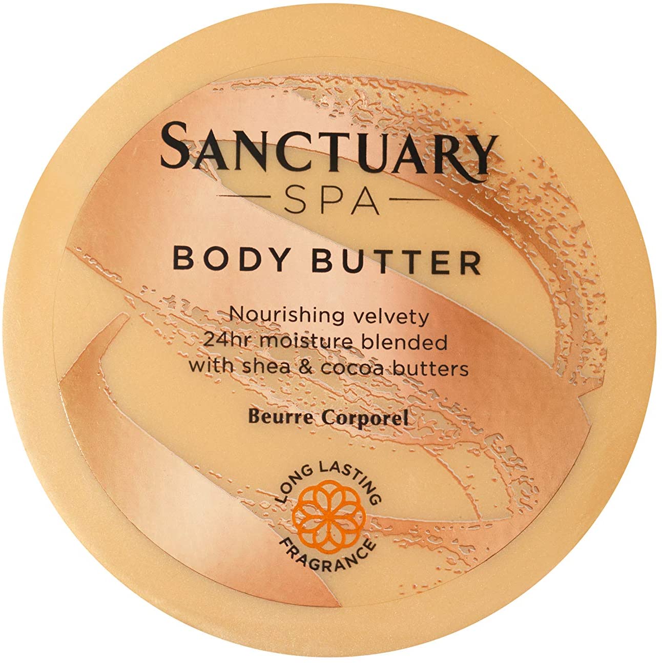 Sanctuary Spa Body Butter, Vegan Body Moisturiser Infused with Cocoa