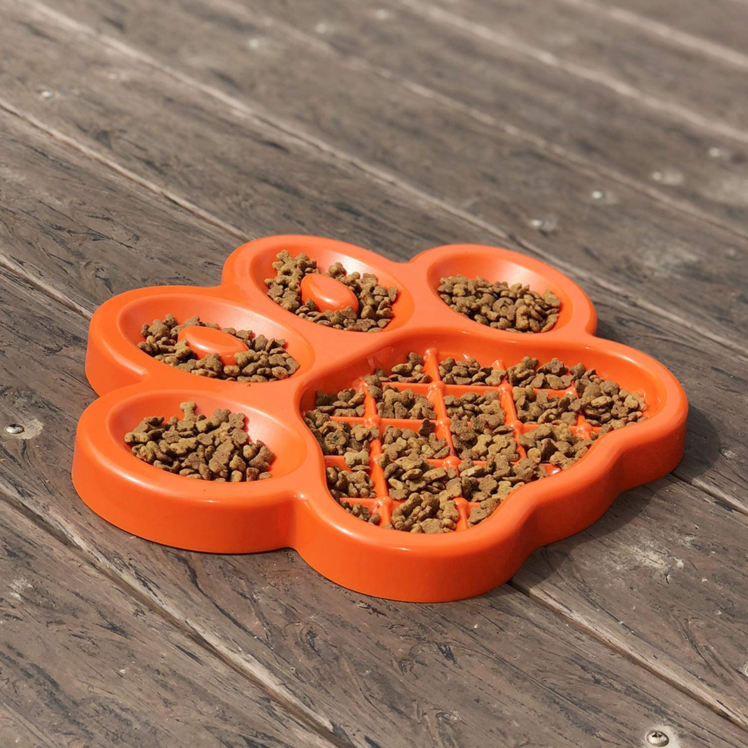 PetDreamHouse PAW Slow Feeder Orange